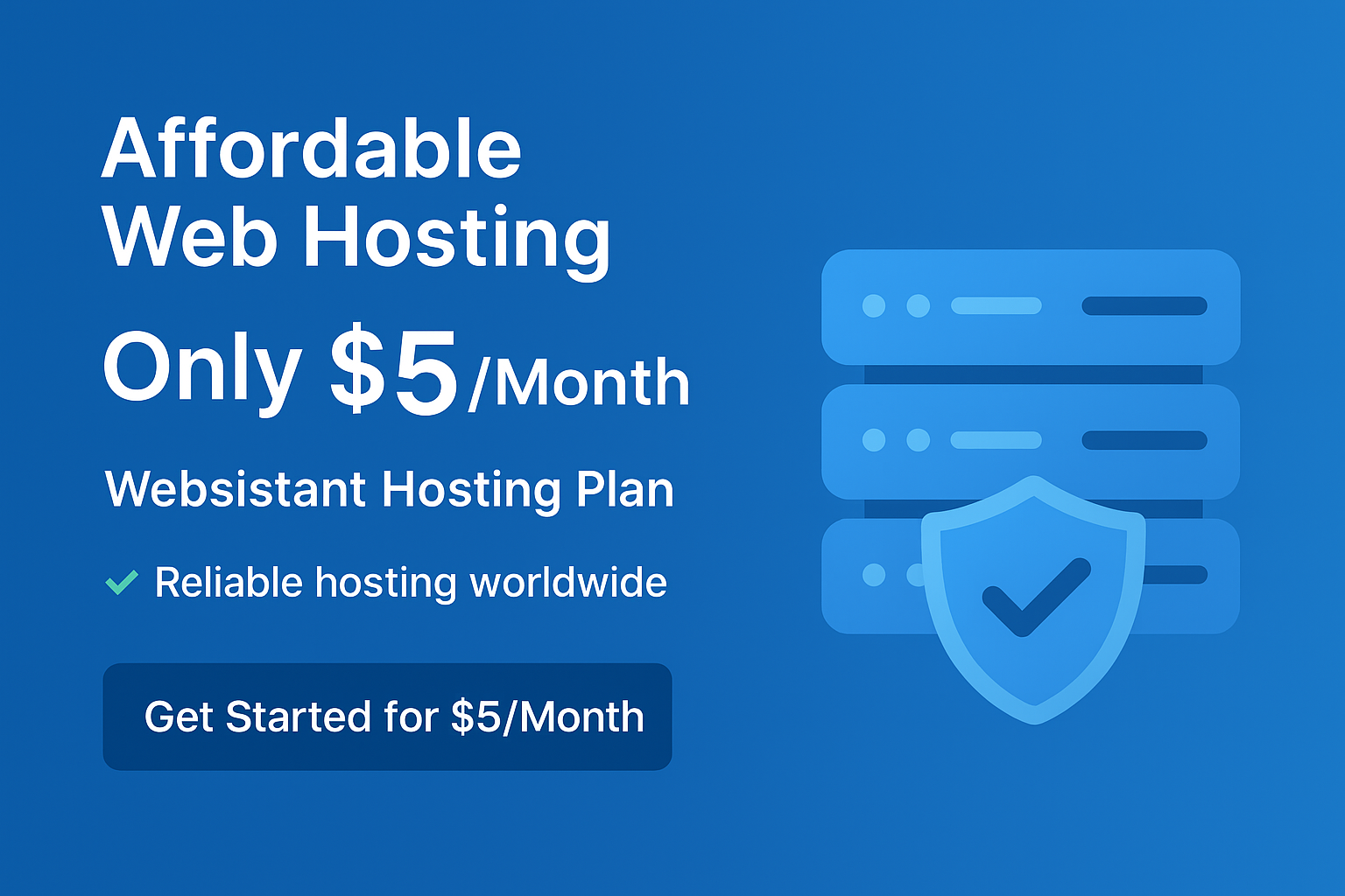Web Hosting Plan at SGD5 per month